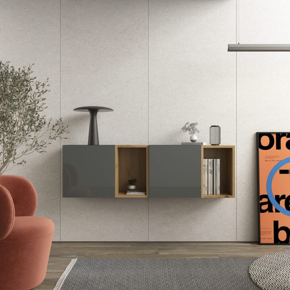 Mueble auxiliar BLOCK color GRAFITO-ARTISAN