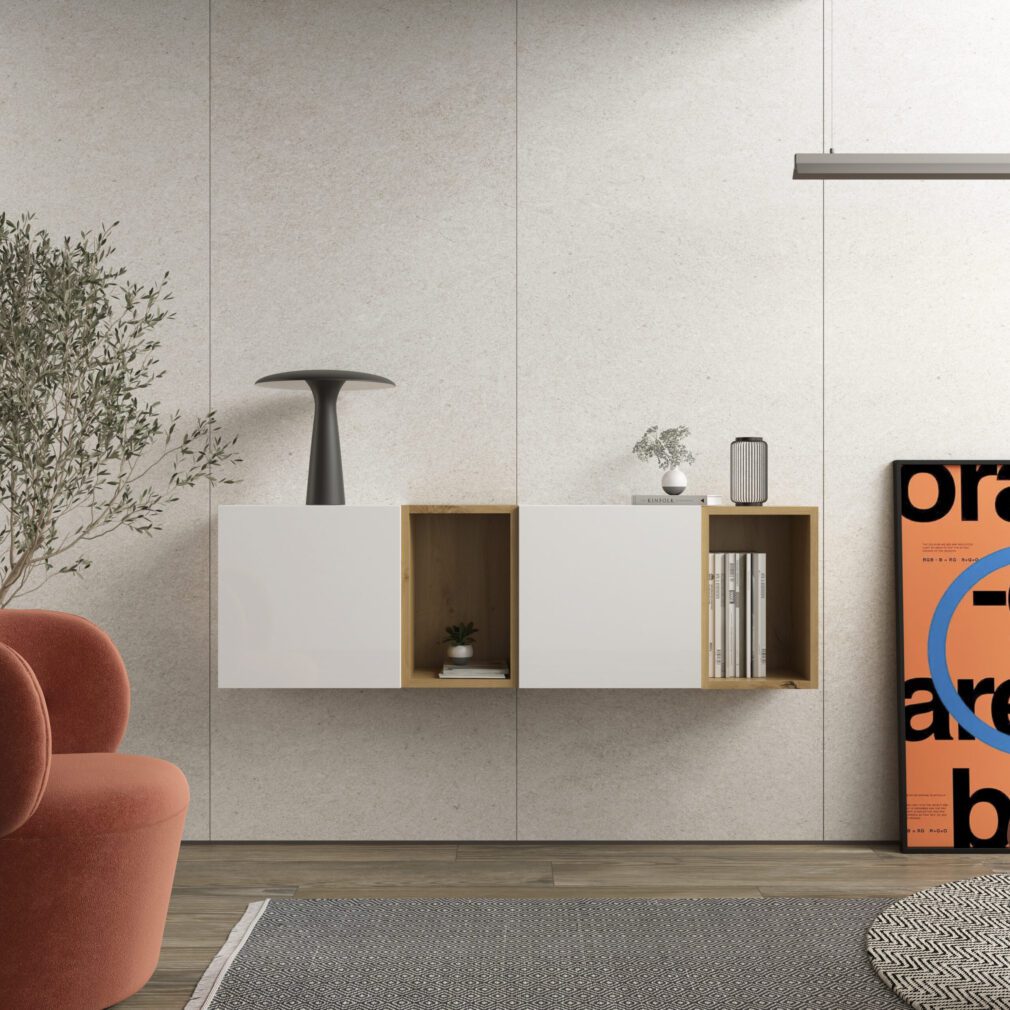 Mueble auxiliar BLOCK color BLANCO-ARTISAN