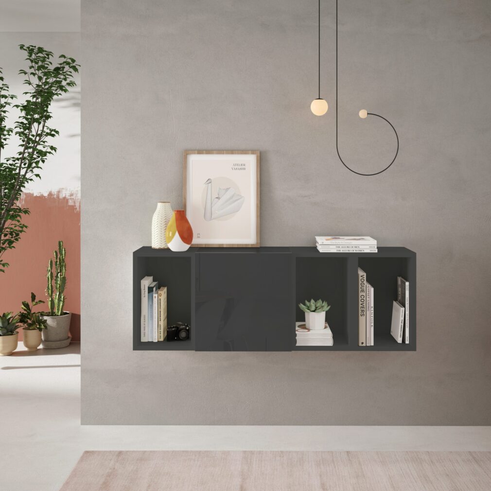 Mueble auxiliar BLOCK color GRAFITO