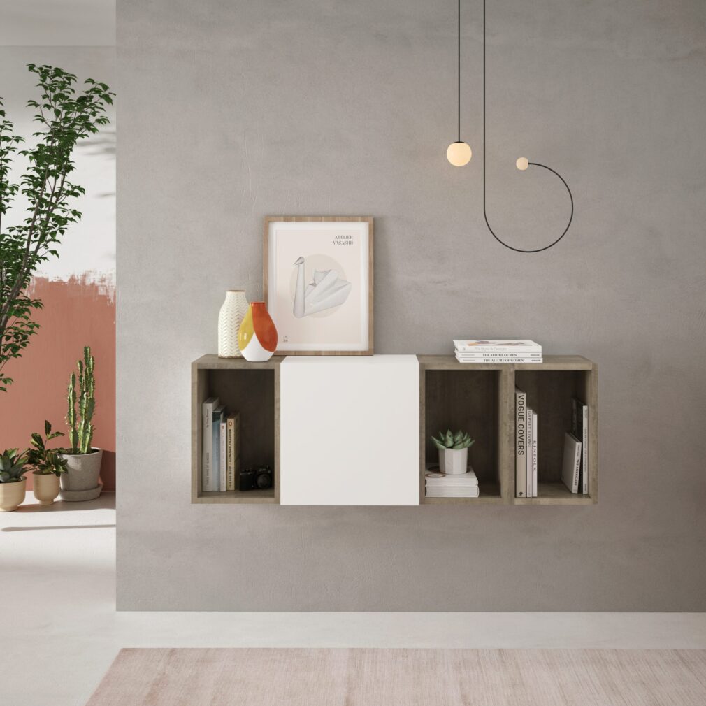 Mueble auxiliar BLOCK color BLANCO-ORGANIC