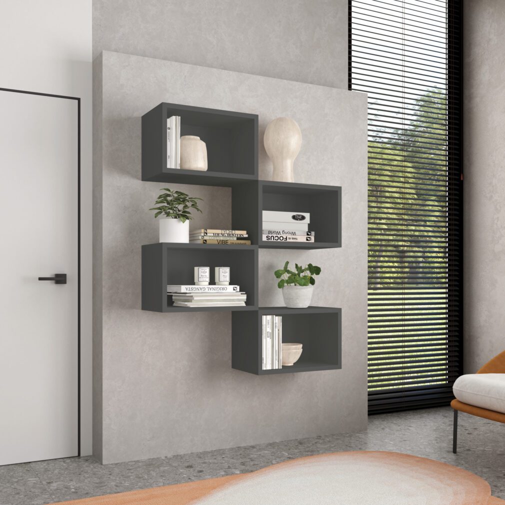 Mueble auxiliar BLOCK color GRAFITO