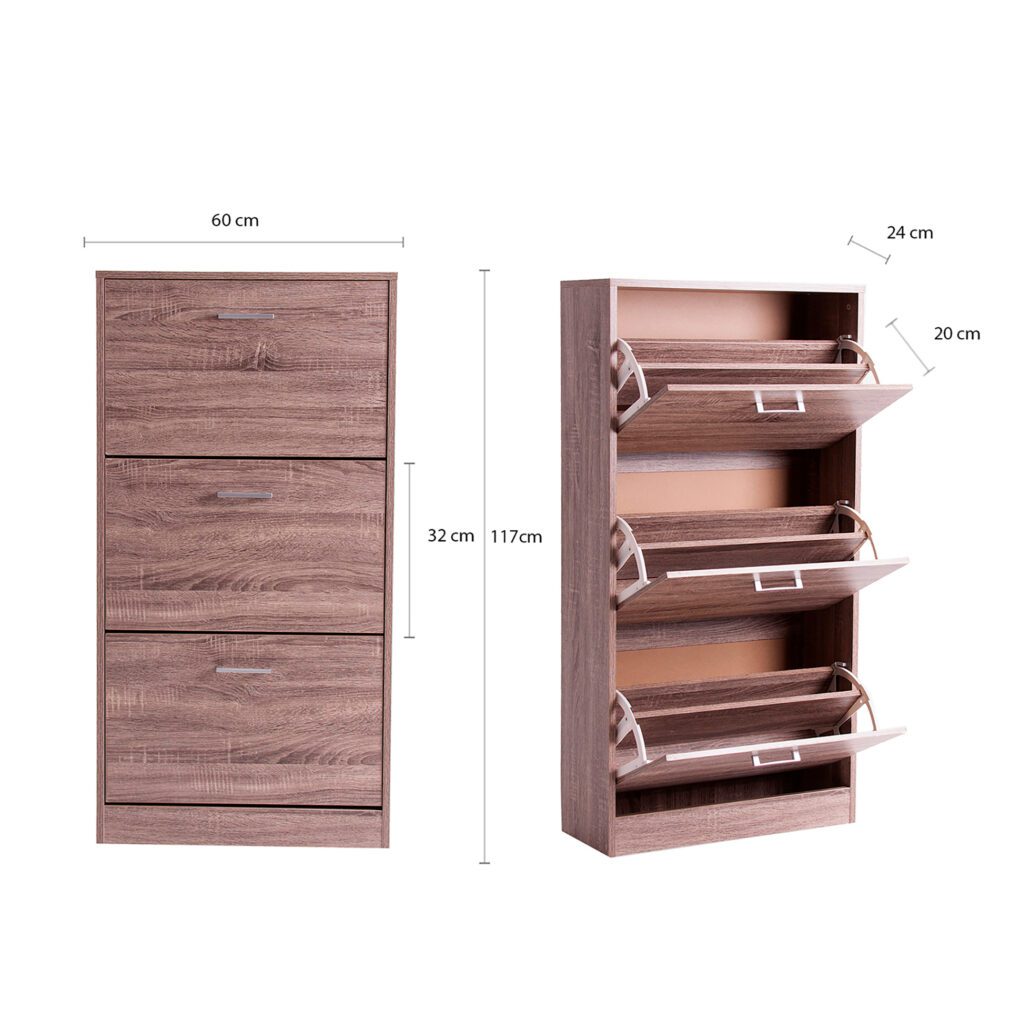 Zapatero blahnik Madera dm Shabby chic 60x24x117