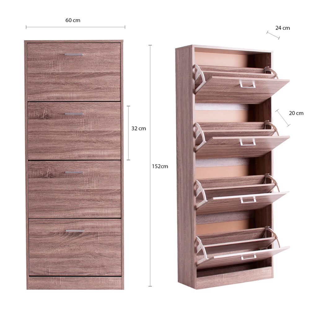 Zapatero blahnik Madera dm Shabby chic 60x24x153