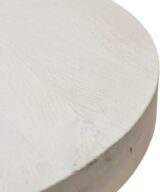Mesa comedor blanco rozado 120 x 120 x 76 cm