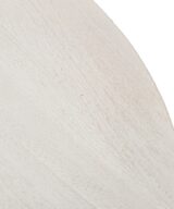 Mesa comedor blanco rozado 120 x 120 x 76 cm