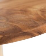 Mesa auxiliar natural madera de suar 50 x 50 x 52 cm