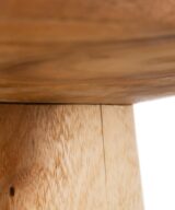 Mesa auxiliar natural madera de suar 50 x 50 x 52 cm