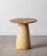 Mesa auxiliar natural madera de suar 50 x 50 x 52 cm