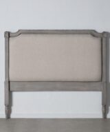 Cabecero gris madera / tejido 162 x 7 x 144 cm