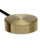 Lámpara techo negro-oro metal 145 x 74 cm
