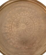 Mesa auxiliar oro hierro salón 51 x 51 x 56 cm