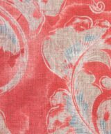 Cojín estampado rojo algodón decoración 60 x 60 cm