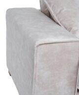Sofá 3 plazas beige tejido salón 230 x 93 x 97 cm