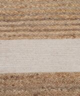 Alfombra natural-blanco yute decoración 290 x 200 cm