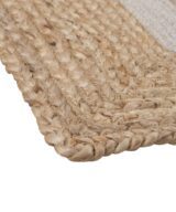 Alfombra natural-blanco yute decoración 290 x 200 cm