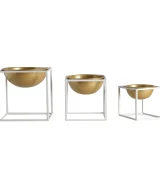 Pack de 2 Macetero j/3 Hierro Art deco 24x24x24