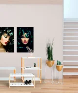 Pack de 2 Macetero j/2 Hierro Art deco 25x25x55